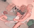Gorgeous stud in bandana getting fucked by blond twink