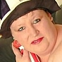 Naked Huge Momma with Toy Baseball Bat Posing