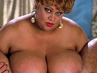 Horny Ebony Chick Making Sex Posing with Huge Boobies