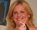 Mature and Naughty Fat Blonde in Black Lingerie Stripping on the Sofa
