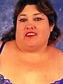 cateyed brunette mama in revealing blue undie