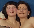 hot lesbian babes in leather dildoing pussy