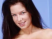 Gorgeous Brunette Posing with Pussy Lips Spreading