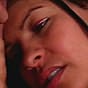 Horny dark-haired latina in slow and sensual blow job action